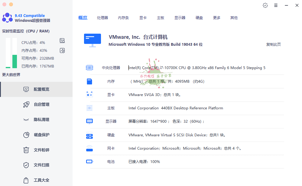 Windows超级管理器v9.43.10-靠创业轻松赚钱？[小白网创驿站] 整合稀缺资源，带你实现财富梦小白网创驿站