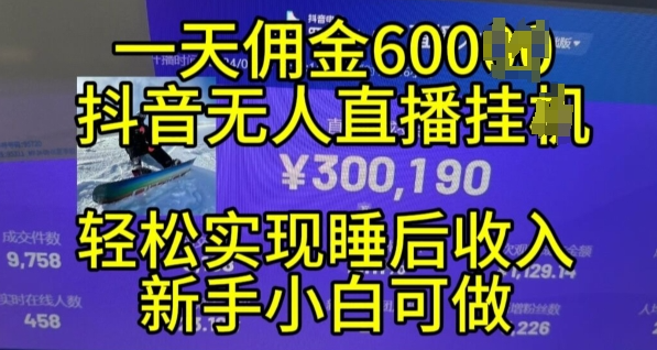 2024年11月抖音无人直播带货挂JI，小白的梦想之路，全天24小时收益不间断实现真正管道收益【揭秘】-靠创业轻松赚钱？[小白网创驿站] 整合稀缺资源，带你实现财富梦小白网创驿站