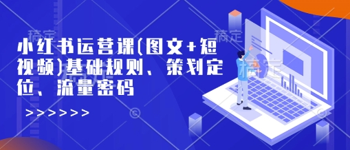 小红书运营课(图文+短视频)基础规则、策划定位、流量密码-靠创业轻松赚钱？[小白网创驿站] 整合稀缺资源，带你实现财富梦小白网创驿站