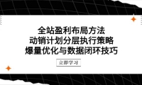 （14698期）全站盈利布局方法：动销计划分层执行策略，爆量优化与数据闭环技巧-靠创业轻松赚钱？[小白网创驿站] 整合稀缺资源，带你实现财富梦小白网创驿站