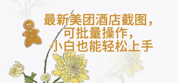 【轻云】最新美团酒店截图，可批量操作，小白也能轻松上手-靠创业轻松赚钱？[小白网创驿站] 整合稀缺资源，带你实现财富梦小白网创驿站