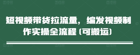 短视频带货拉流量，编发视频制作实操全流程(可搬运)-靠创业轻松赚钱？[小白网创驿站] 整合稀缺资源，带你实现财富梦小白网创驿站