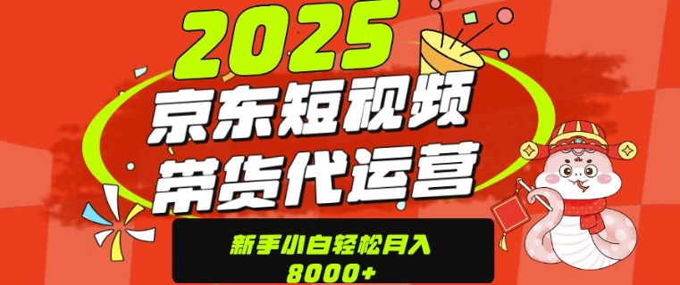 京东带货代运营，年底翻身项目，只需上传视频，单月稳定变现8k-靠创业轻松赚钱？[小白网创驿站] 整合稀缺资源，带你实现财富梦小白网创驿站