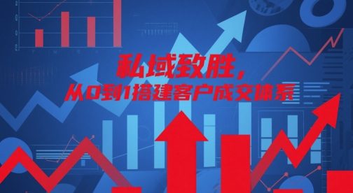 私域致胜，从0到1搭建客户成交体系-靠创业轻松赚钱？[小白网创驿站] 整合稀缺资源，带你实现财富梦小白网创驿站