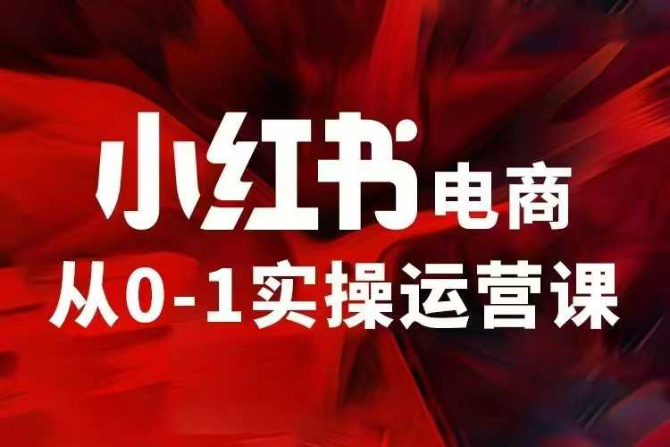 小红书电商运营，97节小红书vip内部课，带你实现小红书赚钱-靠创业轻松赚钱？[小白网创驿站] 整合稀缺资源，带你实现财富梦小白网创驿站