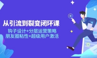 （14726期）从引流到裂变闭环课：钩子设计+分层运营策略，朋友圈粘性+超级用户激活-靠创业轻松赚钱？[小白网创驿站] 整合稀缺资源，带你实现财富梦小白网创驿站