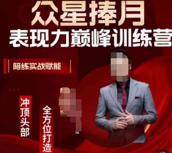 众星捧月表现力巅峰训练营，全方位打造，陪练实战赋能-靠创业轻松赚钱？[小白网创驿站] 整合稀缺资源，带你实现财富梦小白网创驿站