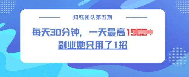 副业她只用了1招，每天30分钟，无脑二创，一天最高1.5k-靠创业轻松赚钱？[小白网创驿站] 整合稀缺资源，带你实现财富梦小白网创驿站