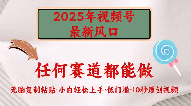 （14453期）2025年视频号新风口，低门槛只需要无脑执行-靠创业轻松赚钱？[小白网创驿站] 整合稀缺资源，带你实现财富梦小白网创驿站