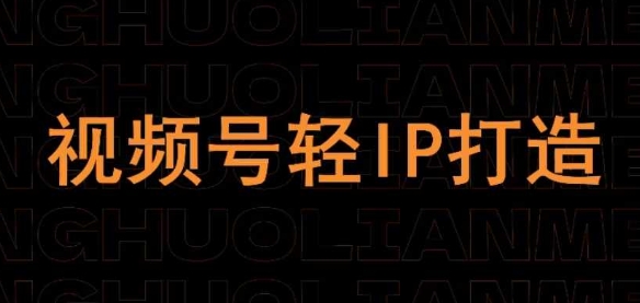 视频号线上课程，视频号轻IP打造-靠创业轻松赚钱？[小白网创驿站] 整合稀缺资源，带你实现财富梦小白网创驿站