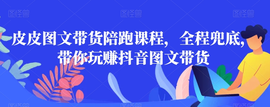 皮皮图文带货陪跑课程，全程兜底，带你玩赚抖音图文带货-靠创业轻松赚钱？[小白网创驿站] 整合稀缺资源，带你实现财富梦小白网创驿站