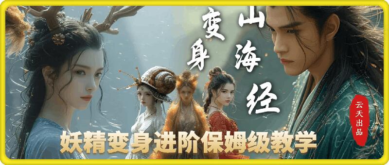 云天AI山海经变身视频教程，妖精变身进阶保姆级教学-靠创业轻松赚钱？[小白网创驿站] 整合稀缺资源，带你实现财富梦小白网创驿站